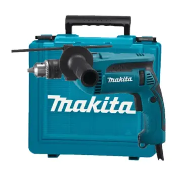 furadeira de impacto makita hp1640k com maleta construcao total